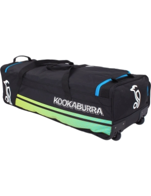 Kookaburra 4500 Wheelie Cricket Bag - Black/Aqua